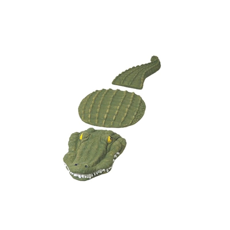 Solid Rock Stoneworks Crocodile Stepping Stone Set, 3 Pieces, 40"