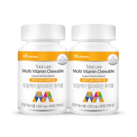 Roniwell Total Care Multivitamin Chewable 90 capsules x 2 (total 6 months supply) / 로니웰  토탈케어 멀티비타민 츄어블 90캡슐 x 2개 (총 6개월분)