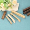 sourcing map 6Pcs Wood Drawer Pulls Handles with Screws Set