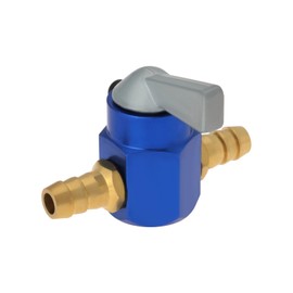 VGOL 1 x Fuel Tap 8 mm Metal Inline Fuel Tap On/Off Switch for Motorcycle On/Off Switch ATV Scooter Petrol Tap Switch Petrol Gas Fuel Tap Valve Blue