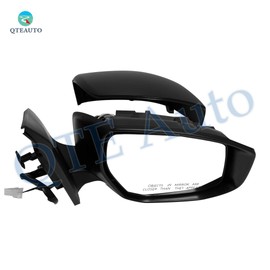 PM Auto Right Passenger Side Mirror, Power Non-Heated Paintable Manual Folding View Mirror Replacement For 2013-2019 Nissan Sentra