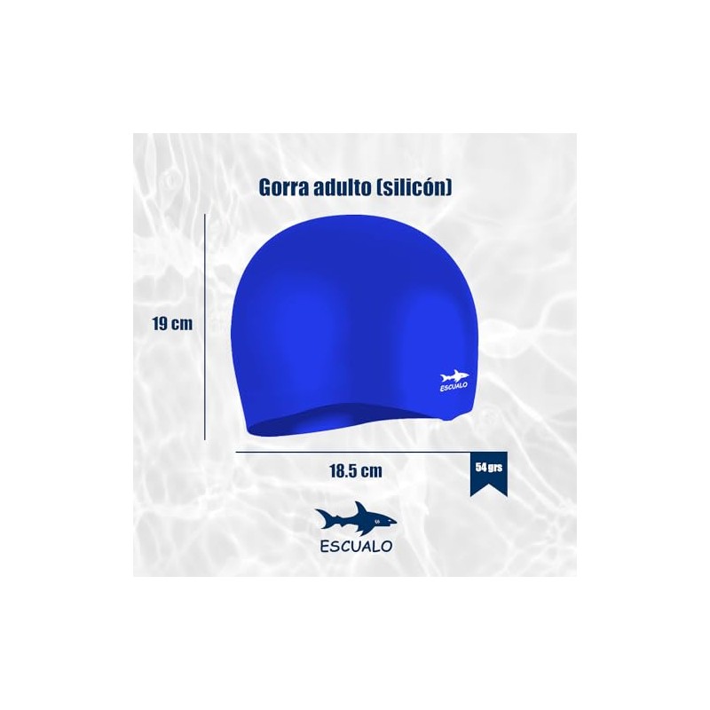 escualo Gorra para Natacion Unisex Adulto Modelo Gx60 (Silicon) Impermeable,