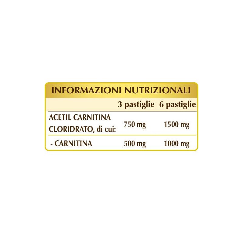 ACETIL CARNITINA 1000 pastiglie - 30 g