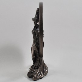 Fiesta Studios Witch with Celtic Moon, Bronze Ornament. H17cm