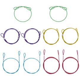 10 PCS Colored Stainless Steel Tethers,Lanyard Cables,Lock Cables