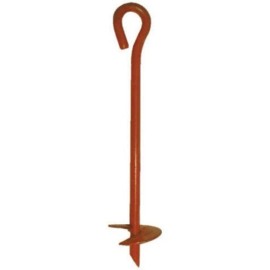 Midwest Air Technologies (3) Midwest  901111A 3" x 15" Red Metal Screw In Twist Tree Stake Ground Anchors