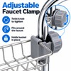 Kitchen Sink Faucet Organizer with Sponge Holder, Drain Rack and