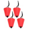 4pcs Scupper Plug Kit with Lanyard Flexible Silicone Drain Holes