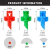 210Pcs Drip Irrigation Emitters, 3 Color Heads Irrigation Misting Sprinkler,