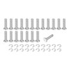 sourcing map 20Set M3x12mm 304 Stainless Steel Cylindrical Shaft Snap