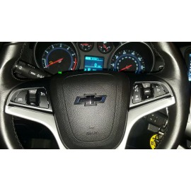 Oracal 651 2010-2019 Chevy EQUINOX Steering Wheel Decal Overlay Emblem Sticker Vinyl Bowtie