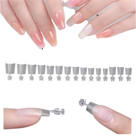 Tips Soft Gel Uñas Postizas Francesas Extra Cortos 300 Pzas