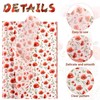 Bolsome 100 Sheets Red Poppy Flower Tissue Paper Watercolor Red