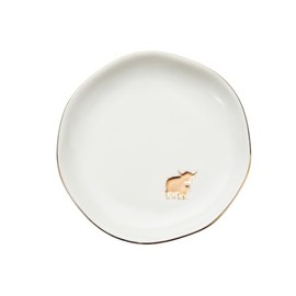 InnoBeta Highland Cow Gifts for Women, 4.75" Ceramic Jewelry Dish