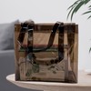 TotePrint 1pcs Waterproof Large Transparent Pvc Shopping Clear Tote Bag