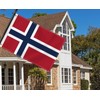 2×3 FT Norway Flag,Medium 60×90 CM Norwegian Outdoor Banner,100D Decor,Doube