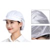 Jaspfct 4pcs Chef Hats Mesh Food Service Caps for Home