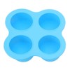 01 Egg Bite Mold, Silicone Egg Steamer, Four Holes Convenient