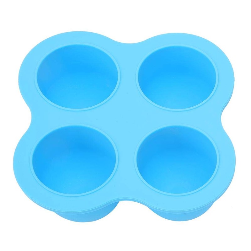01 Egg Bite Mold, Silicone Egg Steamer, Four Holes Convenient