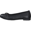 MARCO TOZZI Women's 2-2-22102-20 Ballet Flats, black