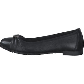 MARCO TOZZI Women's 2-2-22102-20 Ballet Flats, black