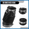 A ABSOPRO Air Cleaner Intake Hose Tube with Clamps 17228-RDA-A00