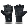 ROBOX Weightlifting Wrist Support Gloves, Gym Heavy Lifting Breathable Palm