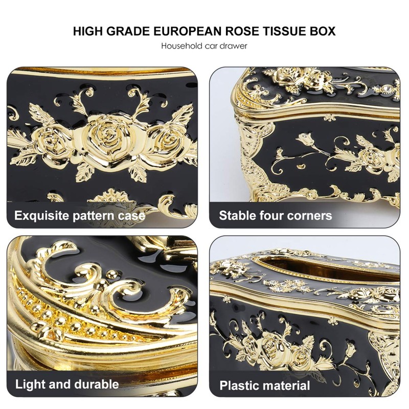 Cabilock Tissue Box Decorative Tissue Holder Antique Decors for Bedroom