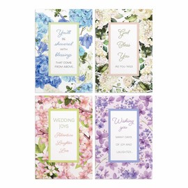 DaySpring - Wedding Joy – 4 Floral Design Assortment With Scripture – 12 Boxed Cards and Envelopes (J5122)