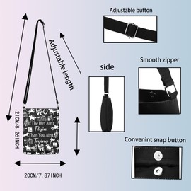 FEELMEM Cowgirl Barrel Racer Rodeo Crossbody Bag Horse Barrel Racing Gift If The Dirt Ain't Flyin Than You Ain't Trying Gift (black)