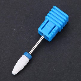 Gel r Nail Cutter Tip, 5 Type of Ceramic Cylinder Shape Ceramic Tips Drill Bit for Manicure Drills Machine 04 P Grinding Head Nail (Corn Head M)