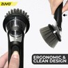 Soap Dispensing Scrubbing Brush with Handle - Efficient Washing Up