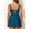 Aleumdr Swimdress for Women Tummy Control Skirt Swimsuit Modest Full