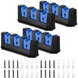 Sratte 4 Pcs Fishing Rod Holder for Boat Wall Mount Fishing Rod Rack 3 Rod Blue Horizontal Rod Holder EVA Foam Garage Fishing Pole Holder Fishmen Gifts Boat Accessories, 7.8 Inch