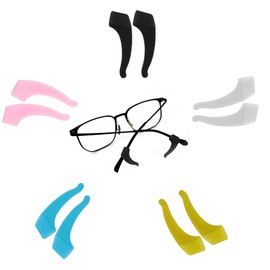 SimautHawk MultiColor Eye Glasses Ear Grippers Suitable for Children's Adult Sports Glasses Clips Glasses Ear Clip Hooks (5 Multicolor)