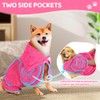 AUTOWT Dog Bathrobe Towel - Super Absorbent Dog Drying Coat,