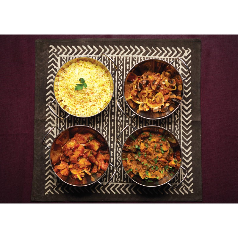 KitchenCraft World of Flavours Balti Style Rice Bowl, Stainless Steel,