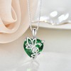 YL Heart Necklace for Women 925 Sterling Silver cut May