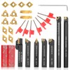 Indexable Lathe Turning Tool 21Pcs Kit 5/8'' 16mm Shank 7