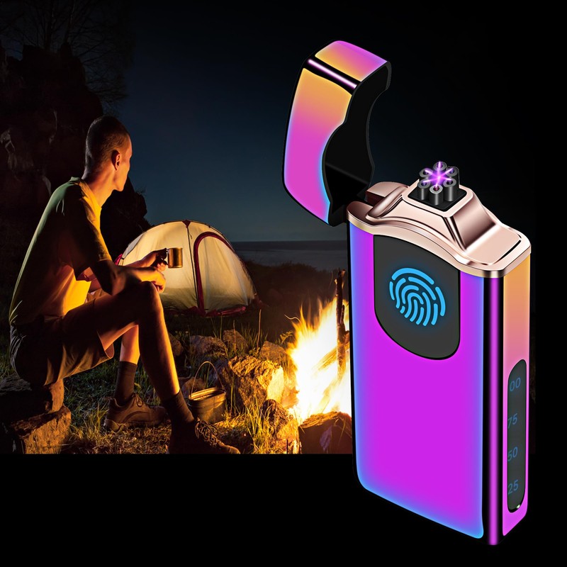 Triple Arc Plasma Lighter 500 mAh Battery USB Rechargeable Windproof