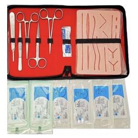 Survival Medical Suture Practice Kit for Students | Suture training kit tailored for practicing suturing techniques | Stainless Suturing Tools, Suture Pad | Gifts for Medical Students