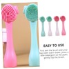 Outanaya 4pcs Facial Cleansing Brush Exfoliating Brush for Makeup Removal