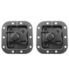 JCBIZ 2pcs Black 82x77mm Recessed Butterfly Twist Catch 3.2x3 Inch
