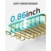 Nieifi - Jabonera para pared de ducha con 4 ganchos,