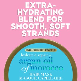 OGX Hydrate & Repair Argan Oil Of Morocco Hair Mask With Extra Strength, 168g