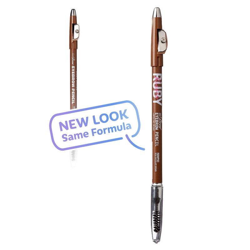 Ruby Kisses GoBrow Eyebrow Pencil, Sharpenable, Longwear, Long Lasting Eyebrow