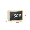 Fancial Wooden Appearance LED Digital Alarm Clock with 3 Brightness