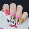 Whats Up Nails P068 Wrought Iron Roses Water Decals Sliders