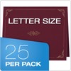 Oxford Certificate Holders, Burgundy Diploma Holders, Letter Size, 25 per
