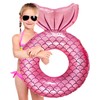 Mermaid Swimming Ring for Children, Pink Water Mermaid Swimming Ring